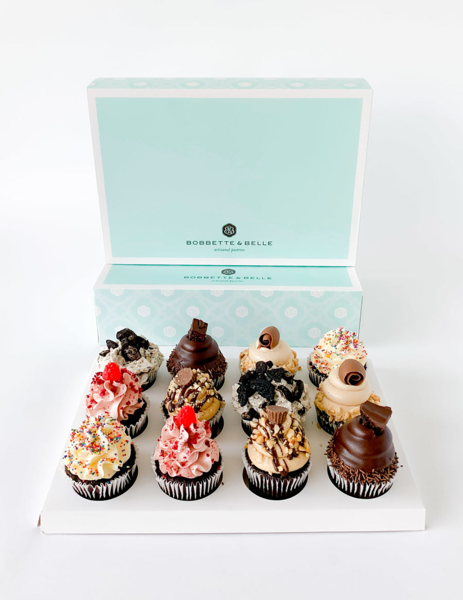 Toronto | Bobbette and Belle | 12 Piece Chocolate Lovers Cupcake Box