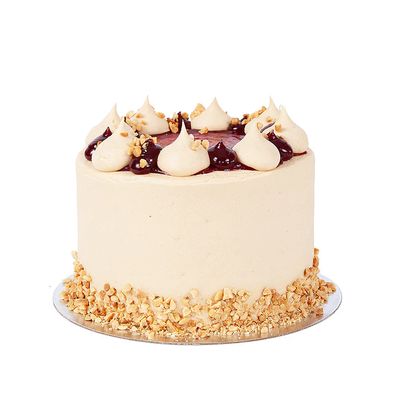 Peanut and Jelly Bullseye Cake