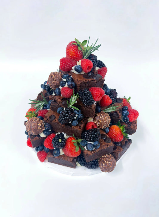 Birthday Brownie Tower