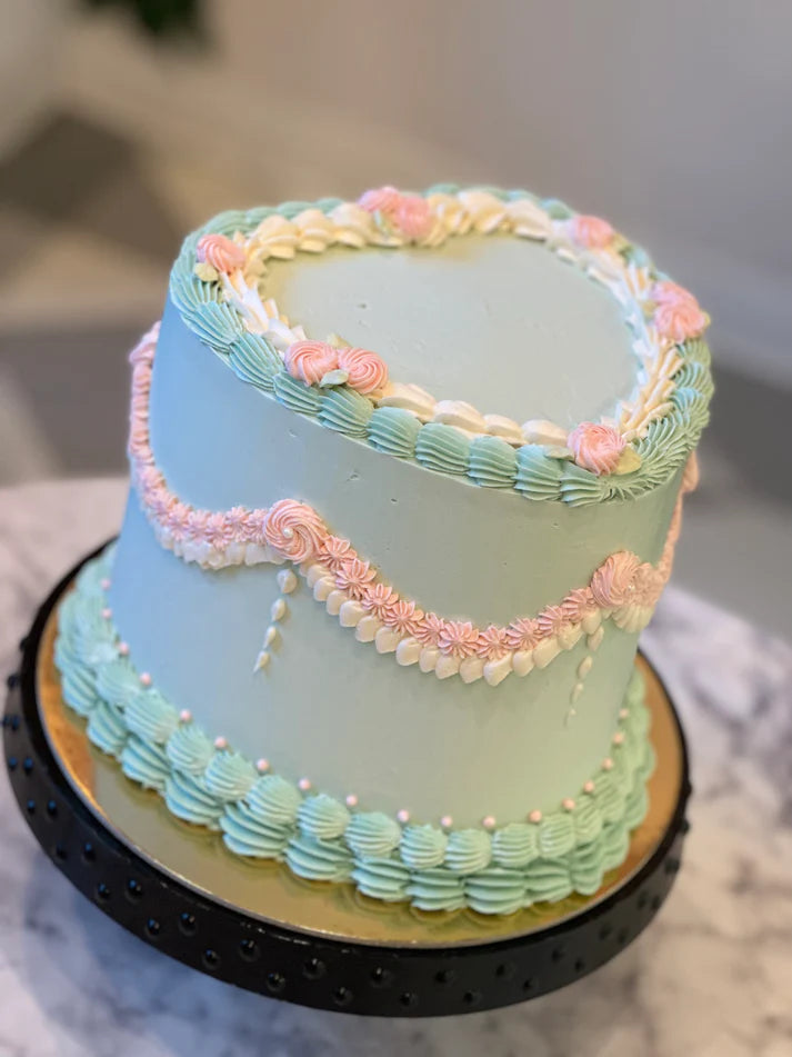 Vintage Heart Cake