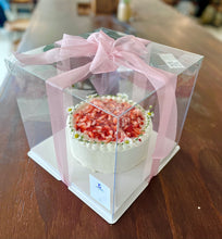 Load image into Gallery viewer, Celebration Cake in a Spectacular Clear Box with Ribbon
