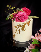 Load image into Gallery viewer, Floral Gold Leaf Cake
