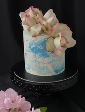 Load image into Gallery viewer, Marble Flower Cake with Fresh Flowers
