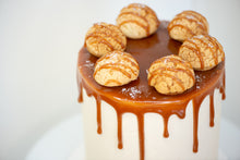 Load image into Gallery viewer, Salted Caramel Cream Puff Cake
