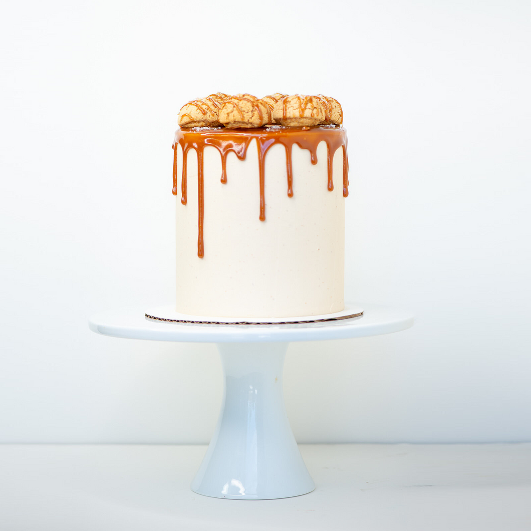 Salted Caramel Cream Puff Cake